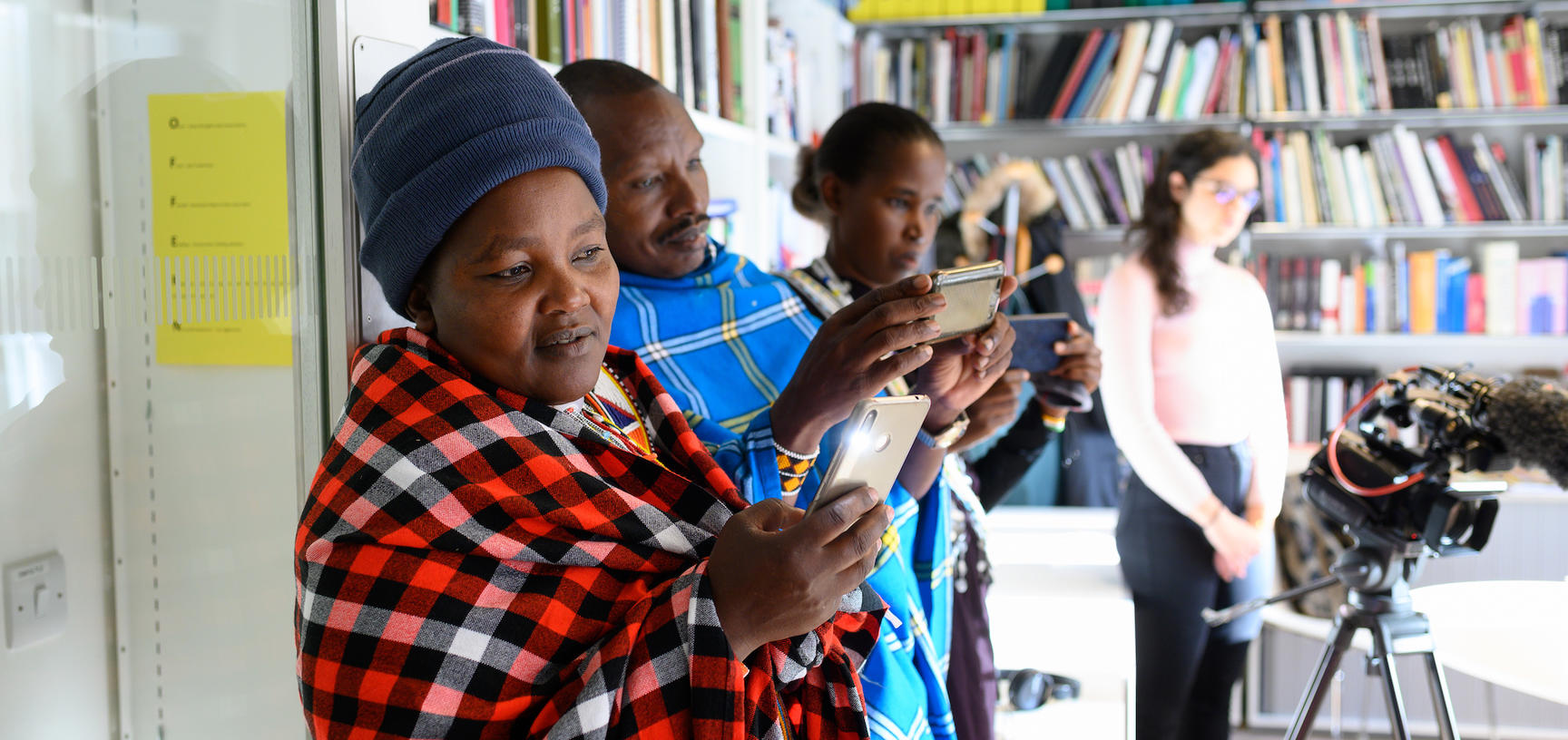 Maasai group in the Director's office