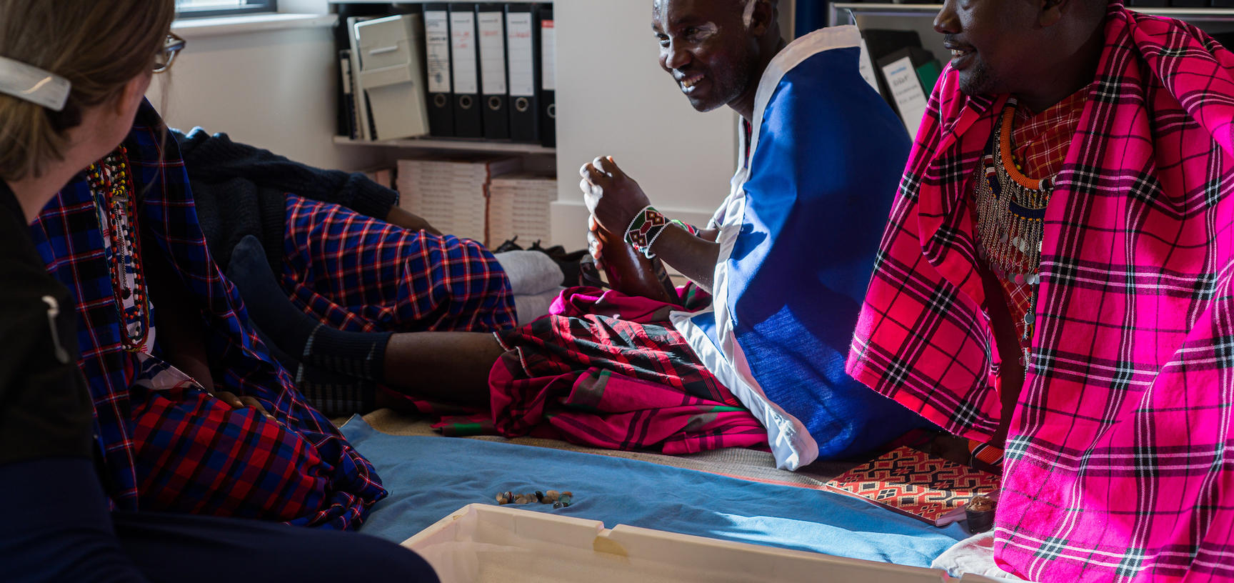 Maasai group in the Director's office
